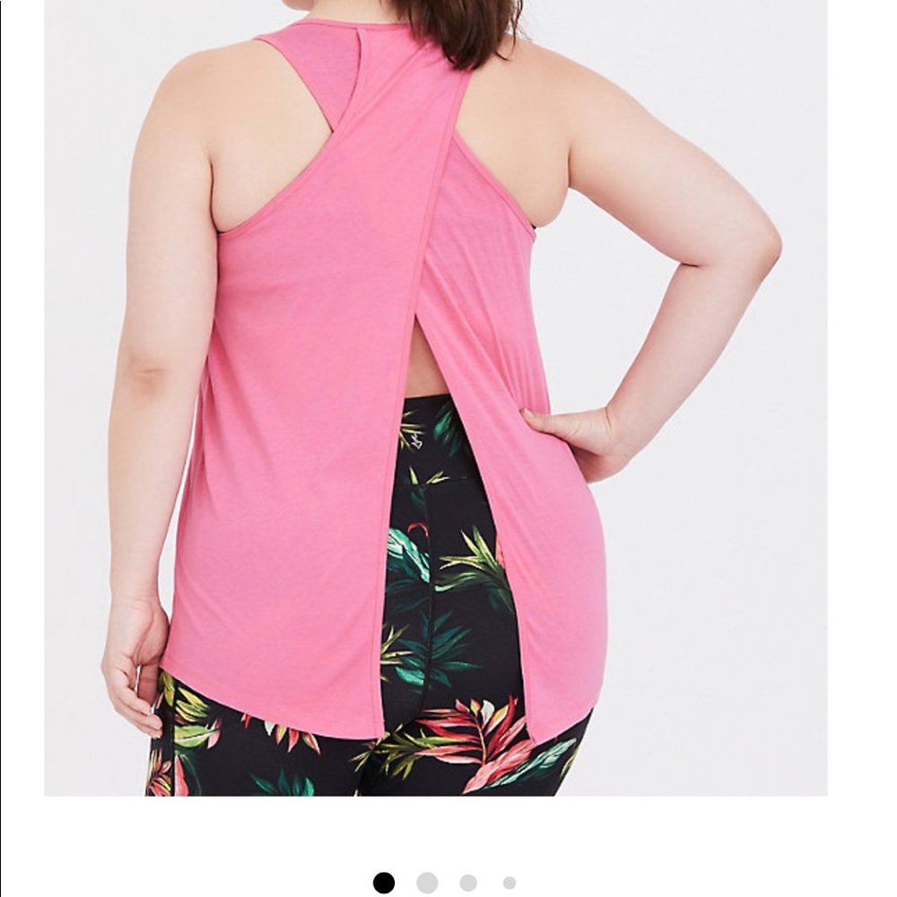 Pink Torrid Split Back Tank